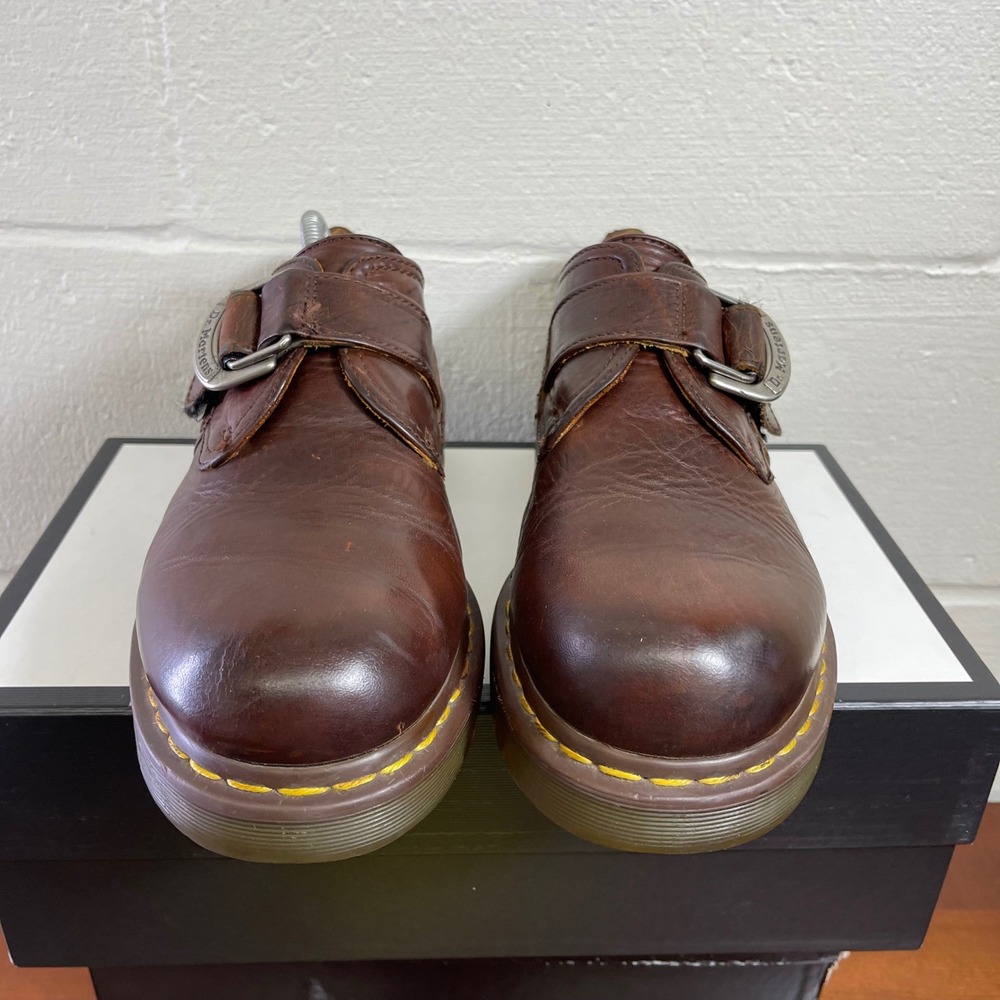 Dr. Martens 8314 Black Leather Buckle Strap Dress Shoes Men's Size 10 US/9 UK